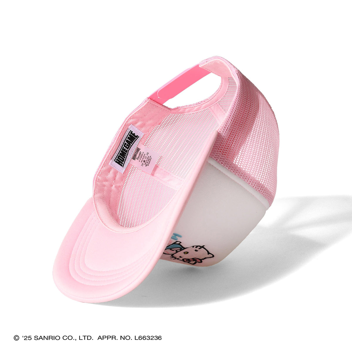 サンリオキャラクターズ×HOMEGAME - HELLO KITTY  MESH CAP PINK【HG251406】