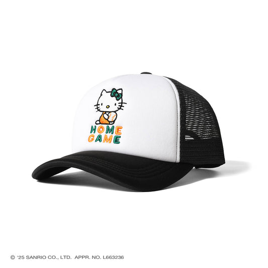 サンリオキャラクターズ×HOMEGAME - HELLO KITTY  MESH CAP BLACK【HG251406】