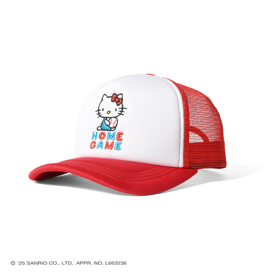 サンリオキャラクターズ×HOMEGAME - HELLO KITTY  MESH CAP RED【HG251406】
