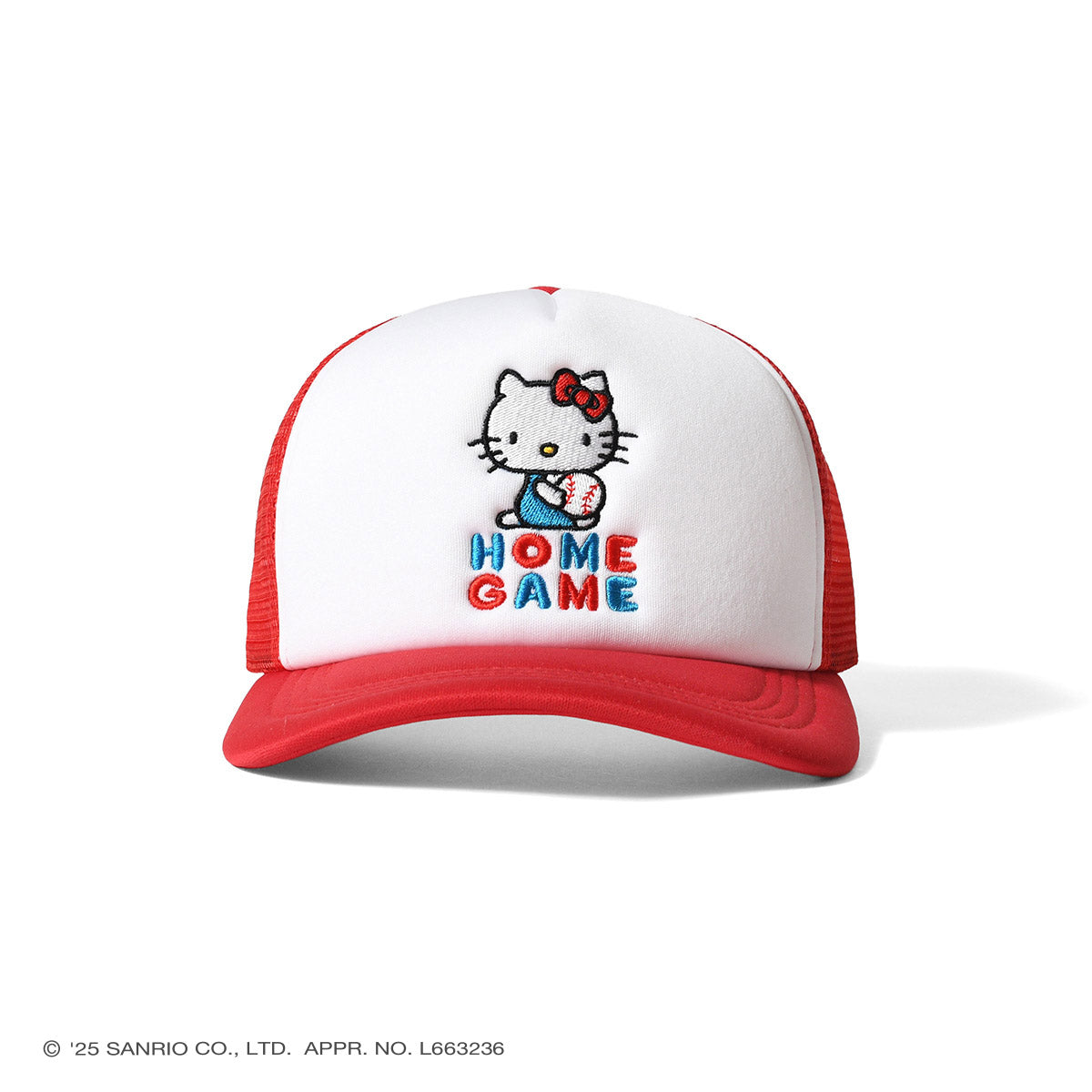 サンリオキャラクターズ×HOMEGAME - HELLO KITTY  MESH CAP RED【HG251406】