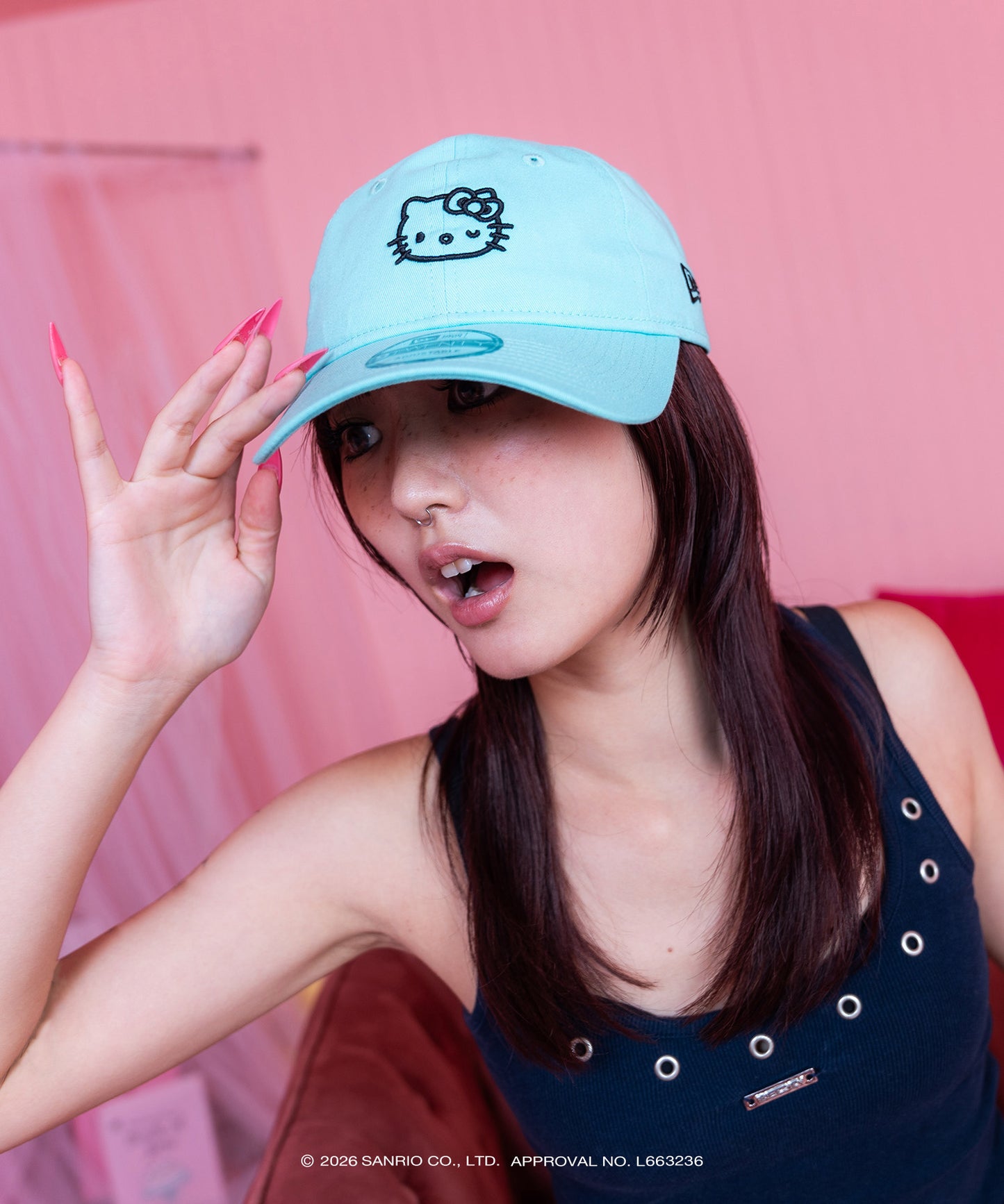 サンリオキャラクターズ×HOMEGAME - HELLO KITTY 3D EMBROIDERY 9TWENTY CAP MINT【14961054】