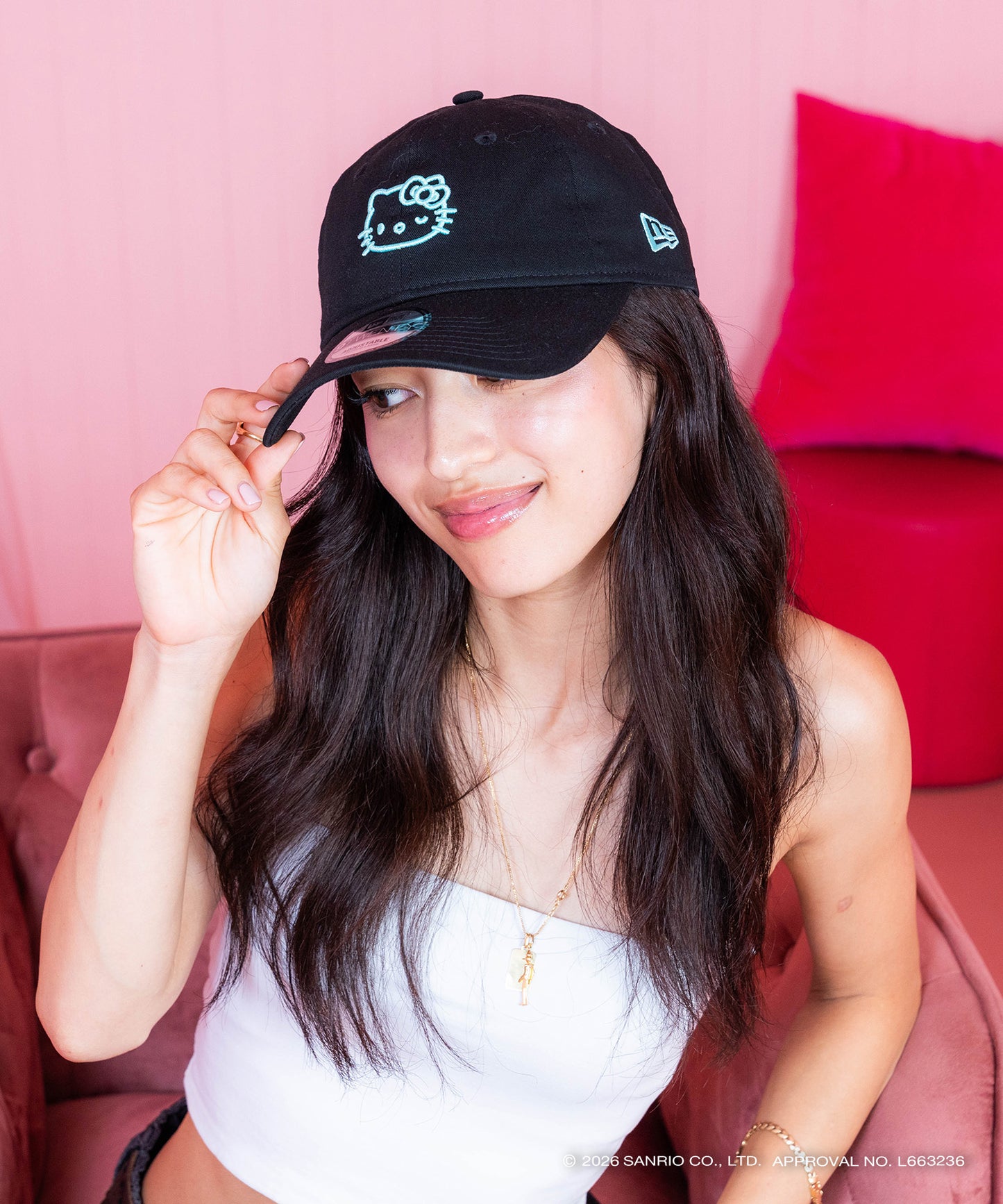 サンリオキャラクターズ×HOMEGAME - HELLO KITTY 3D EMBROIDERY 9TWENTY CAP BLACK【14961055】
