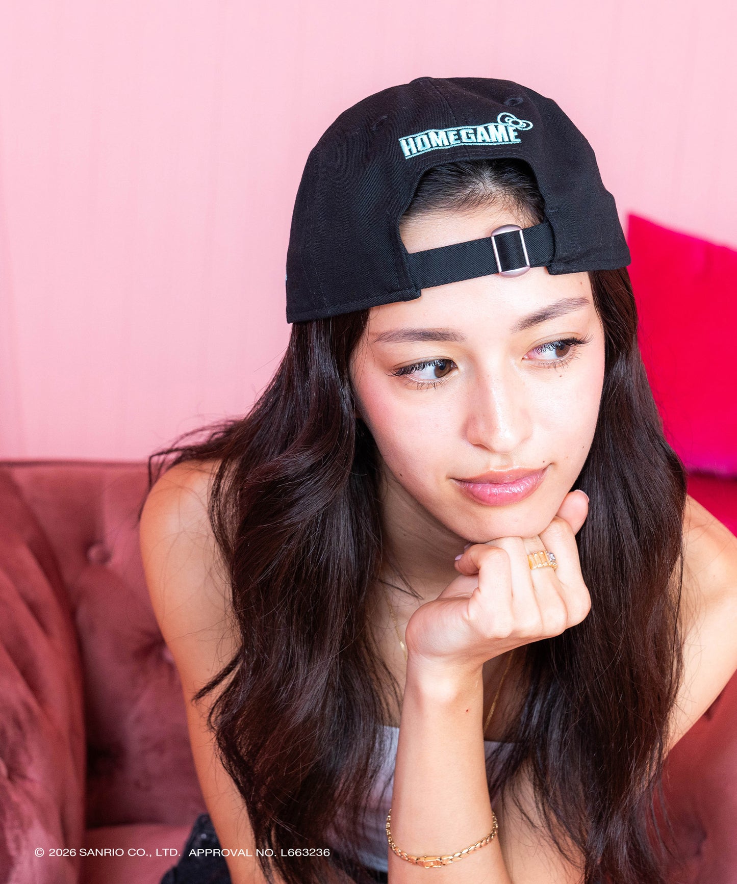 サンリオキャラクターズ×HOMEGAME - HELLO KITTY 3D EMBROIDERY 9TWENTY CAP BLACK【14961055】