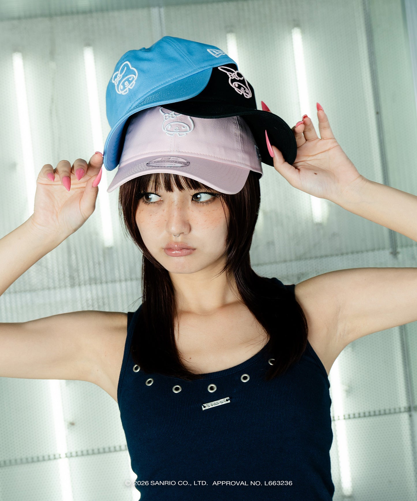 サンリオキャラクターズ×HOMEGAME - MY MELODY 3D EMBROIDERY 9TWENTY CAP BLUE【14961046】