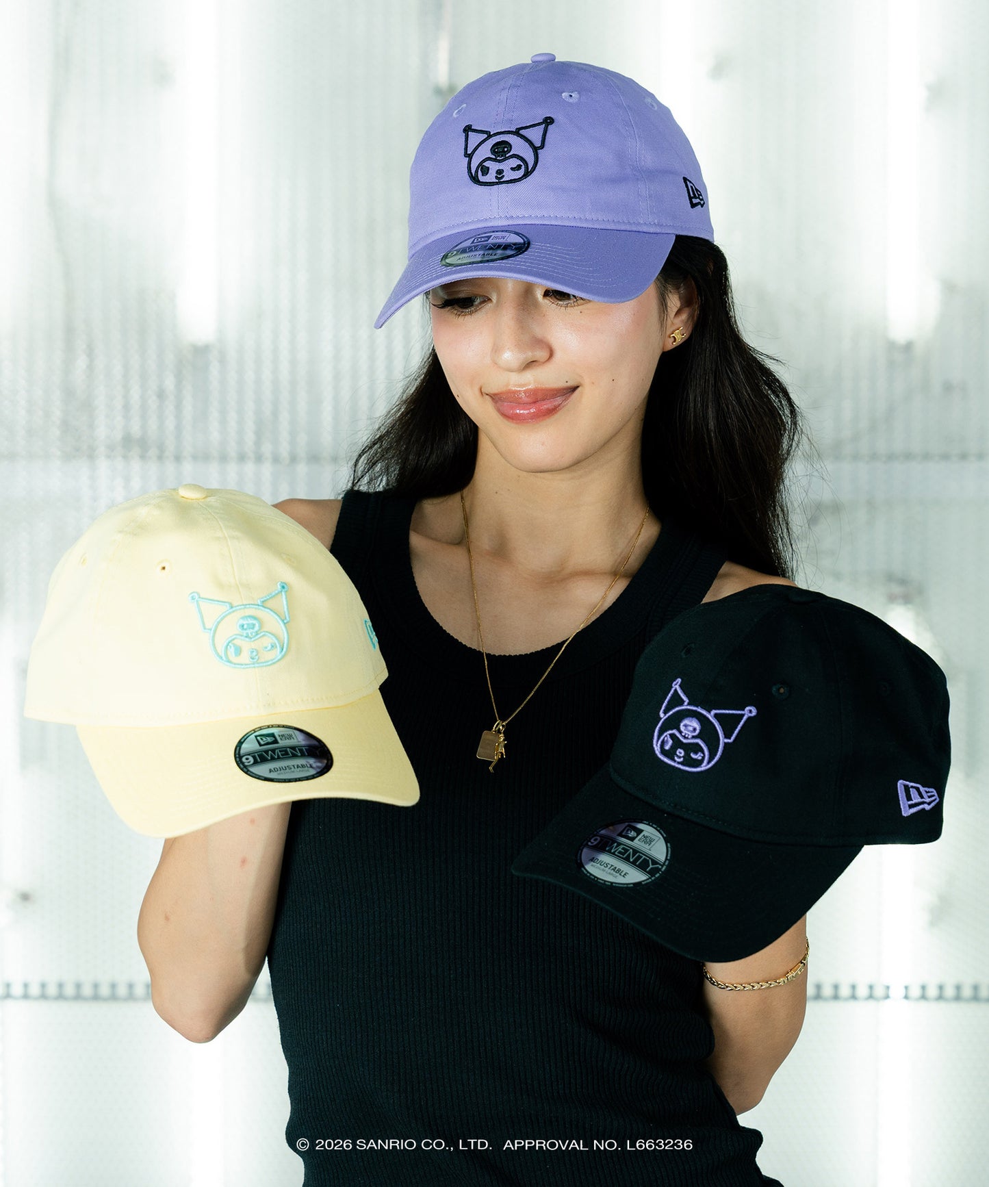 サンリオキャラクターズ×HOMEGAME - KUROMI 3D EMBROIDERY 9TWENTY CAP YELLOW【14961049】