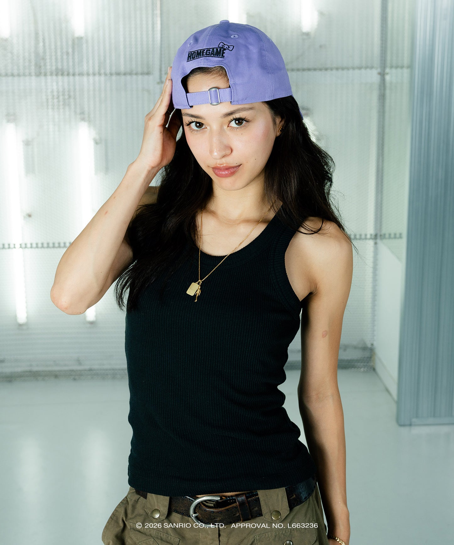 サンリオキャラクターズ×HOMEGAME - KUROMI 3D EMBROIDERY 9TWENTY CAP PURPLE【14961051】