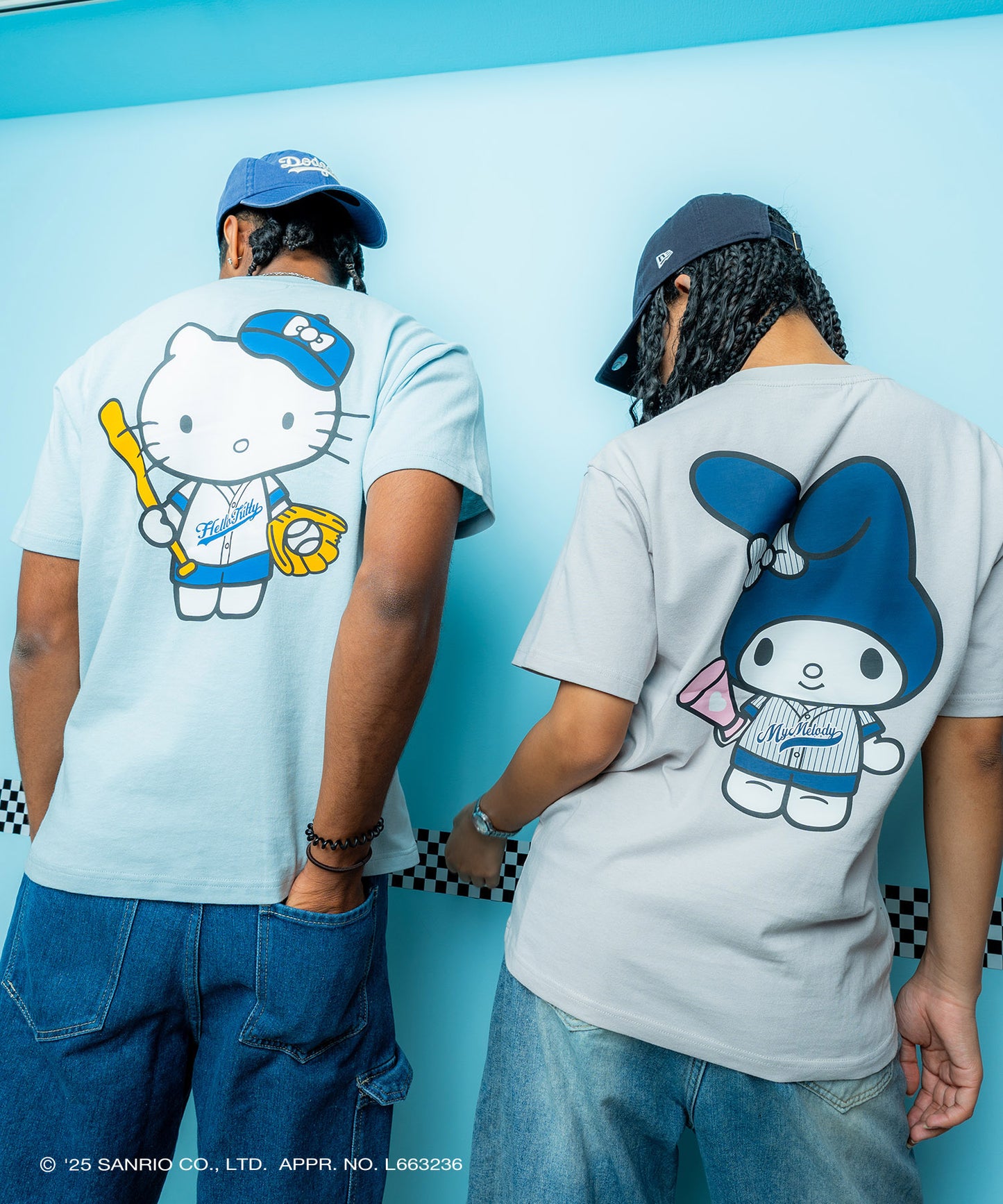 サンリオキャラクターズ×HOMEGAME - MY MELODY UNIFORM TEE GRAY【HG2501102】