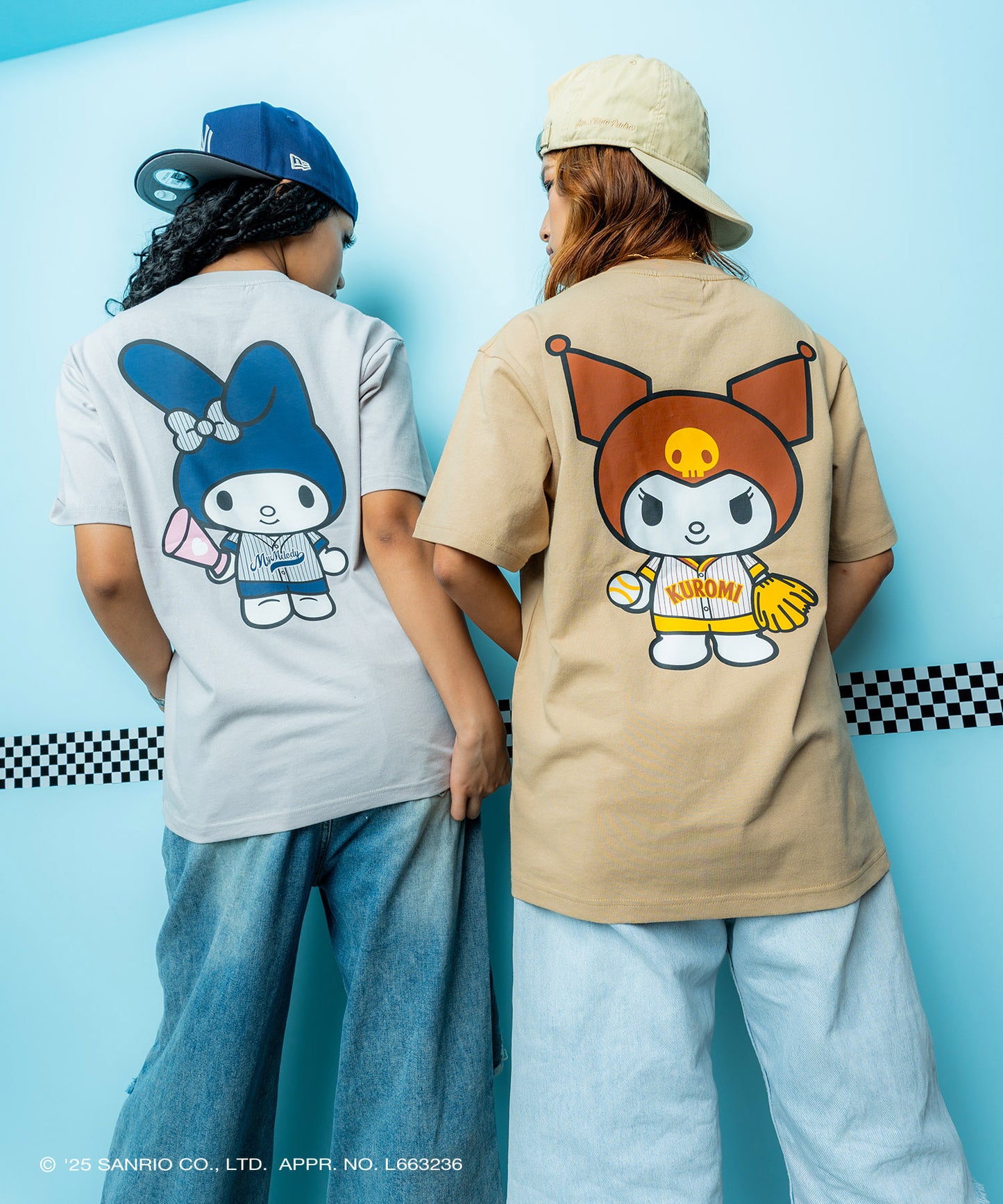 サンリオキャラクターズ×HOMEGAME - KUROMI UNIFORM TEE BEIGE【HG2501103】