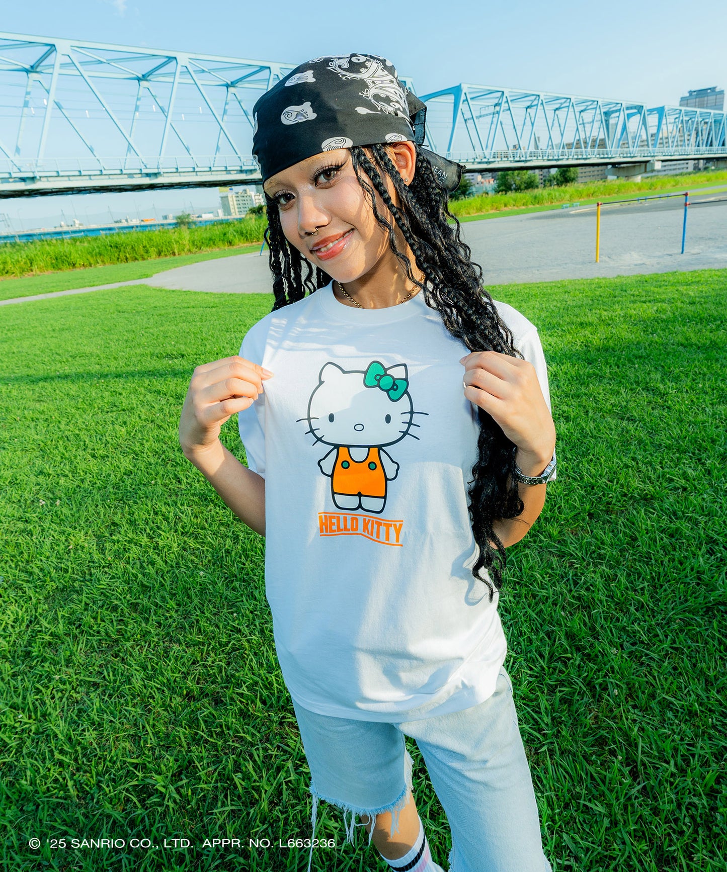 サンリオキャラクターズ×HOMEGAME - HELLO KITTY HG COLOR TEE WHITE【HG2501104】