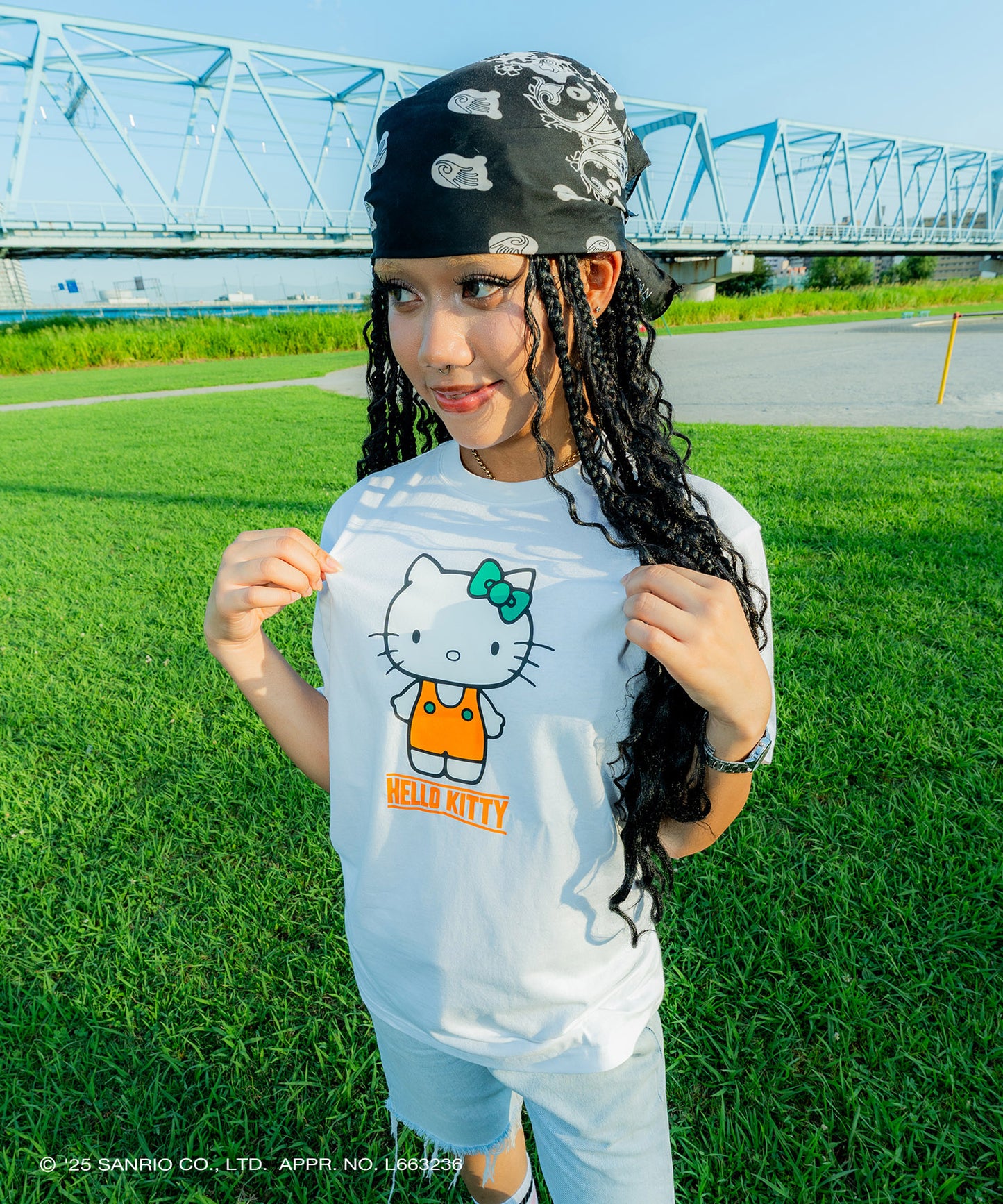サンリオキャラクターズ×HOMEGAME - HELLO KITTY HG COLOR TEE WHITE【HG2501104】