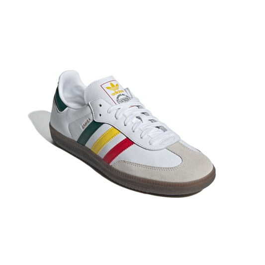 Adidas サンバ OG / Samba OG W  / WHITE フットウェアホワイト/イエロー/カレッジグリーン【IH3118】