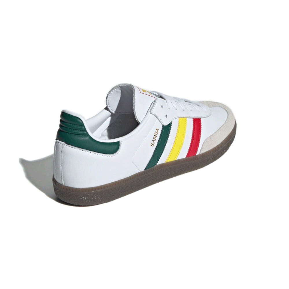 Adidas サンバ OG / Samba OG W  / WHITE フットウェアホワイト/イエロー/カレッジグリーン【IH3118】