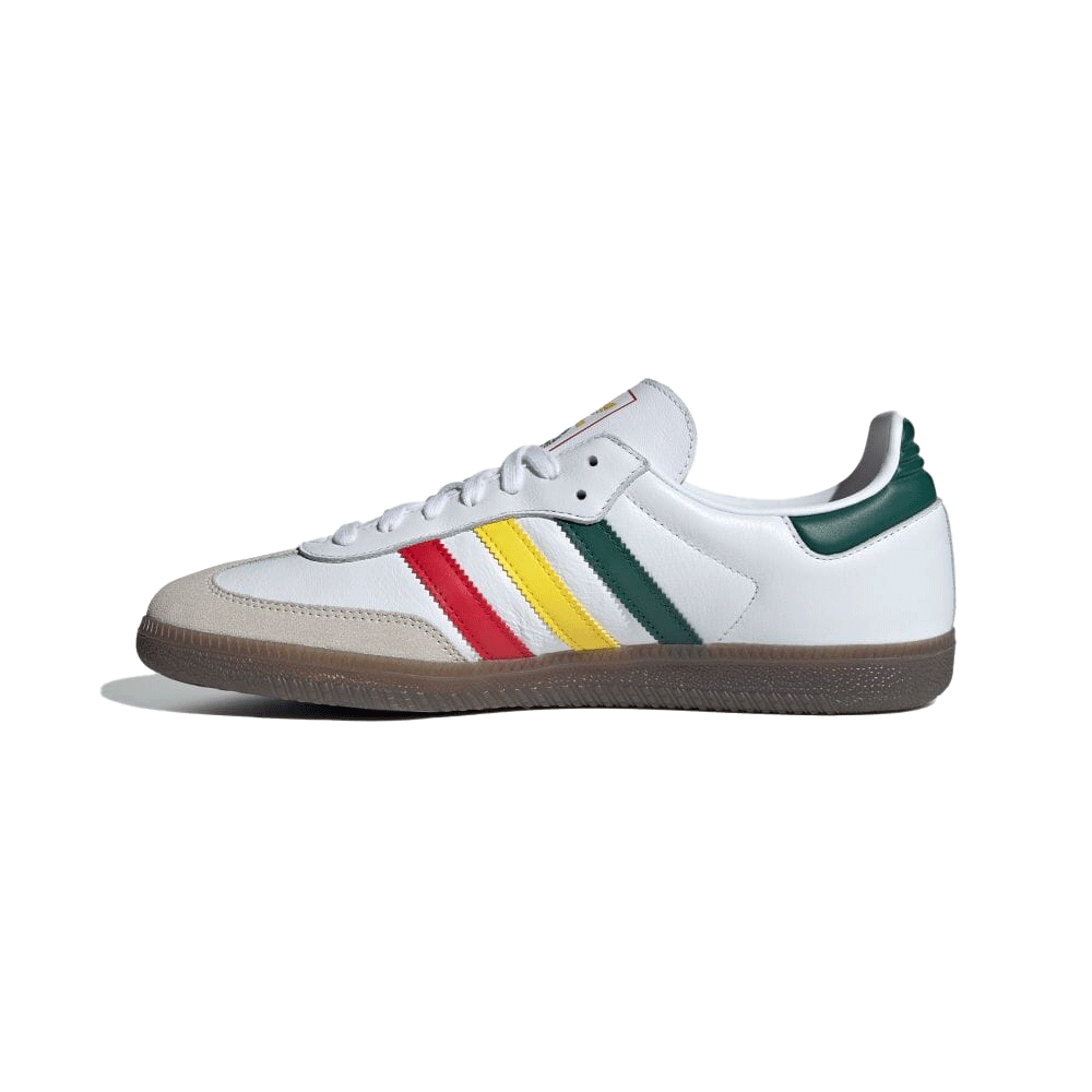 Adidas サンバ OG / Samba OG W  / WHITE フットウェアホワイト/イエロー/カレッジグリーン【IH3118】