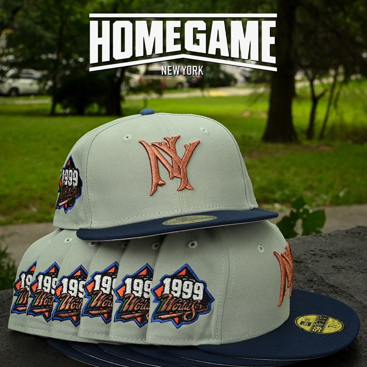 NEW ERA - New York Yankees 59Fifty 1999 World Series Everest Green/Navy