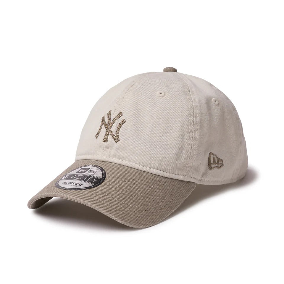 NEW ERA New York Yankees - 9TWENTY MLB Chain Stitch IVORY/PEBBLE【14668017】