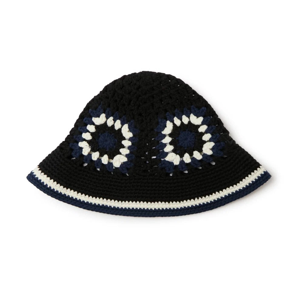 NEW ERA - CROCHET KNIT EXPLORER BLACK/CHROME/BLUE【15136931 】
