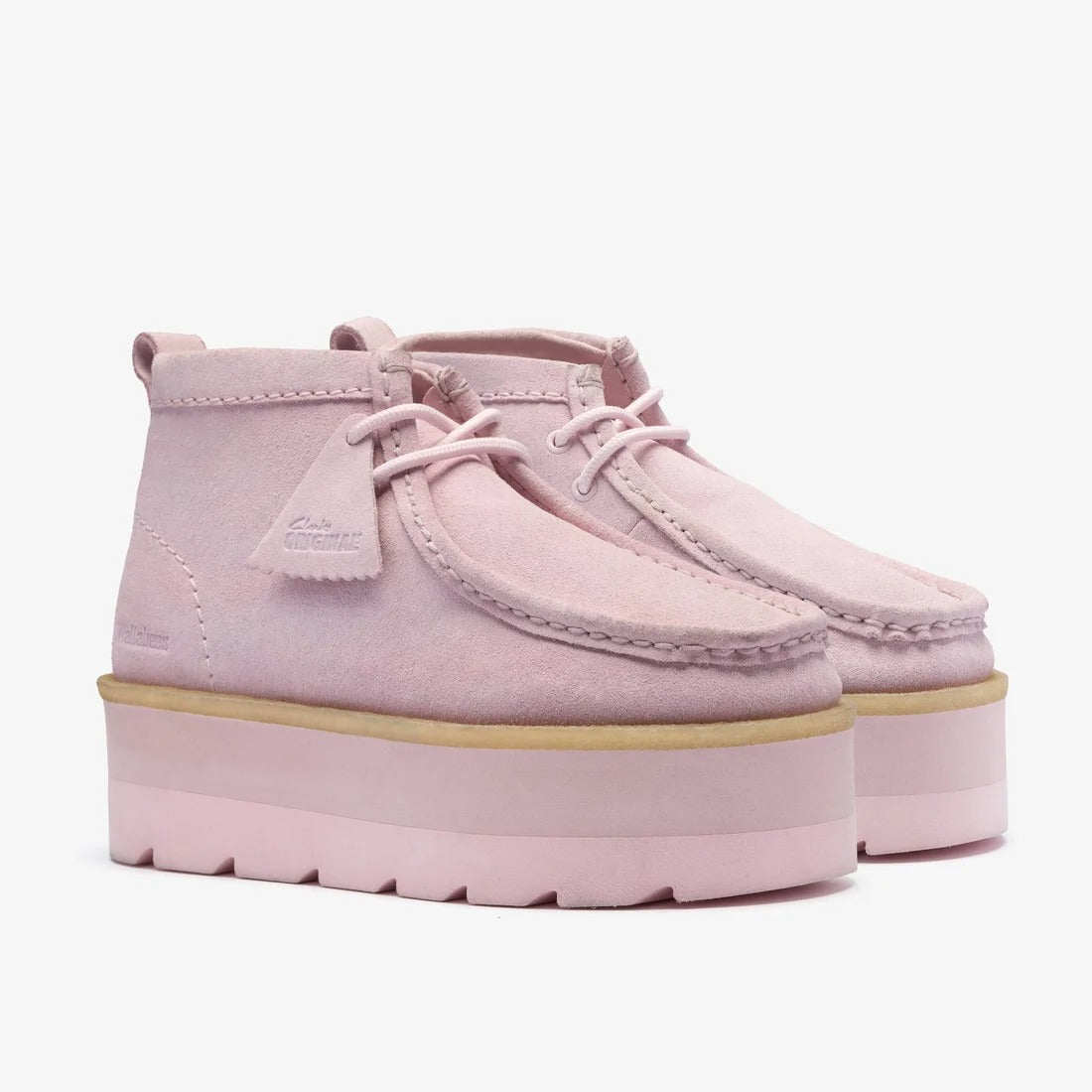 Clarks - Meare Meare WB ELVTD Light Pink Sued【26183858