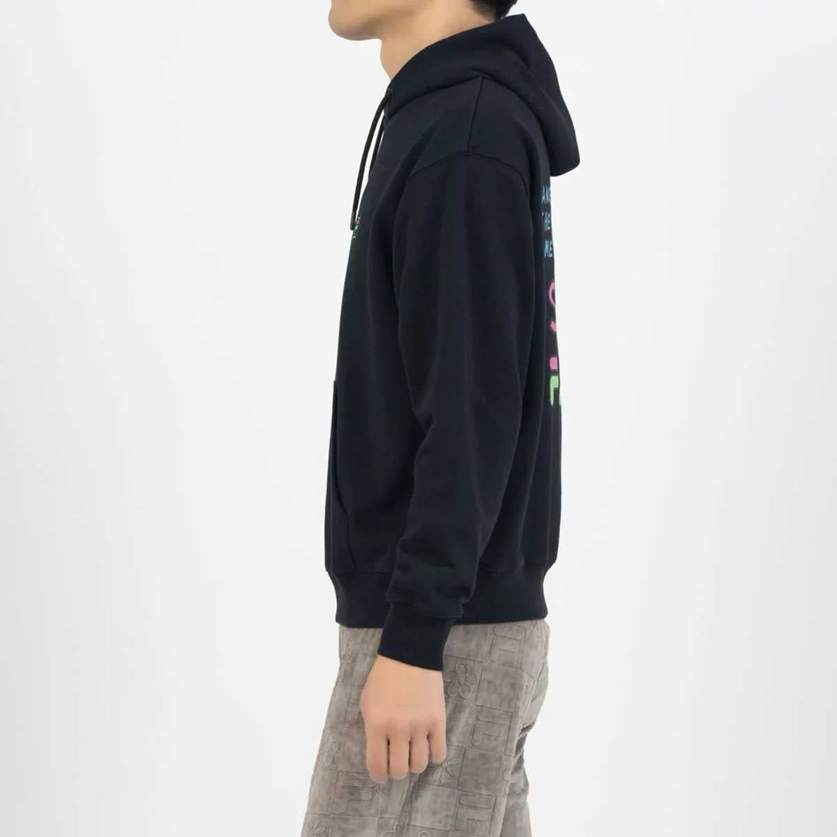 DE LA SOUL×FILA - HOODIE BLACK【SM6FBU703】