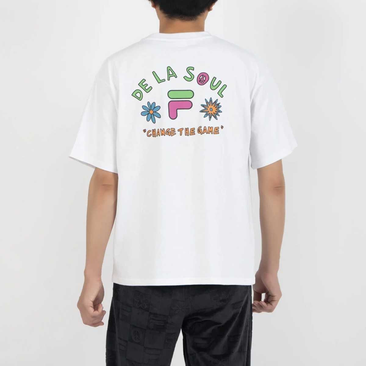 DE LA SOUL×FILA - GRAPHIC TEE WHITE【SM6FAU706】