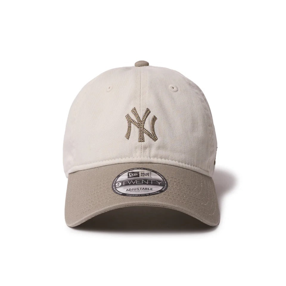 NEW ERA New York Yankees - 9TWENTY MLB Chain Stitch IVORY/PEBBLE【14668017】