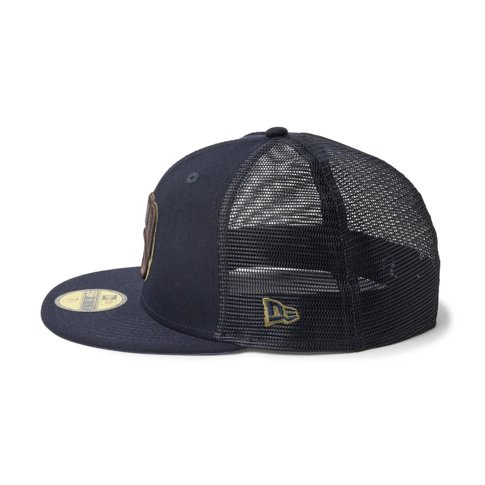 NEW ERA Milwaukee Brewers - 59FIFTY TRACKER HYDRANGEA NAVY【14745131】