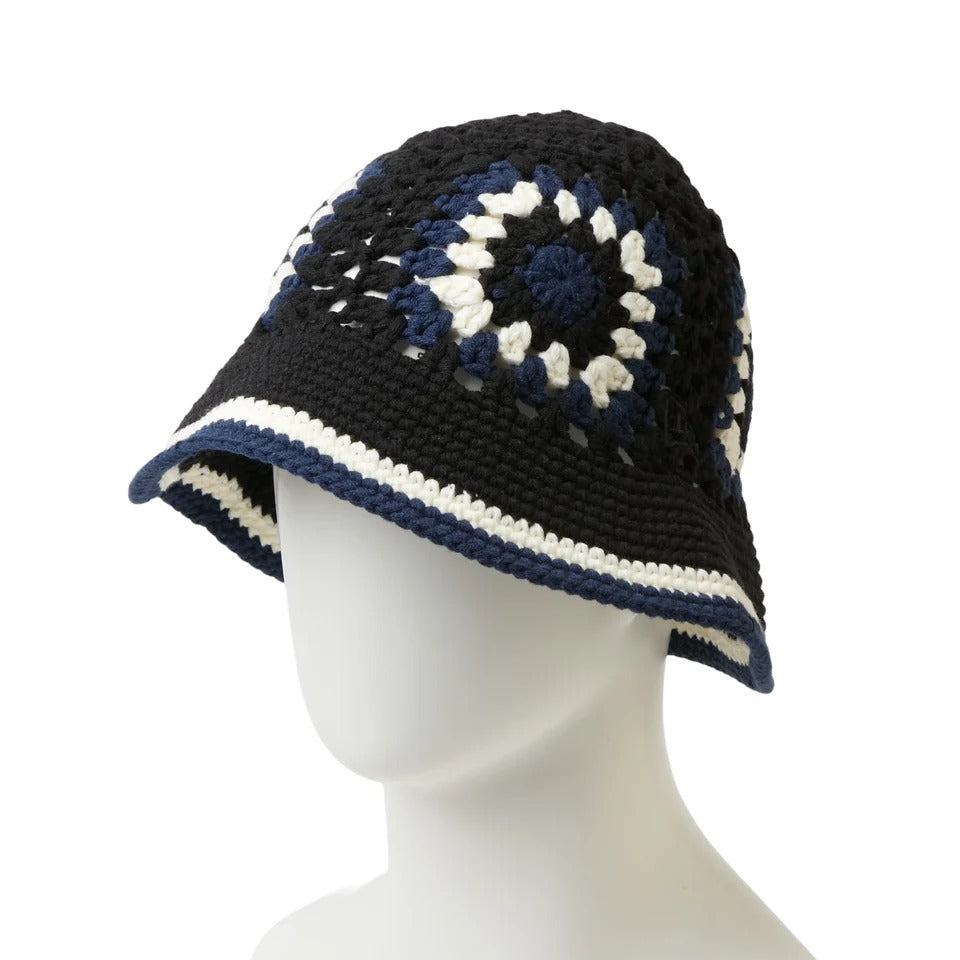 NEW ERA - CROCHET KNIT EXPLORER BLACK/CHROME/BLUE【15136931 】