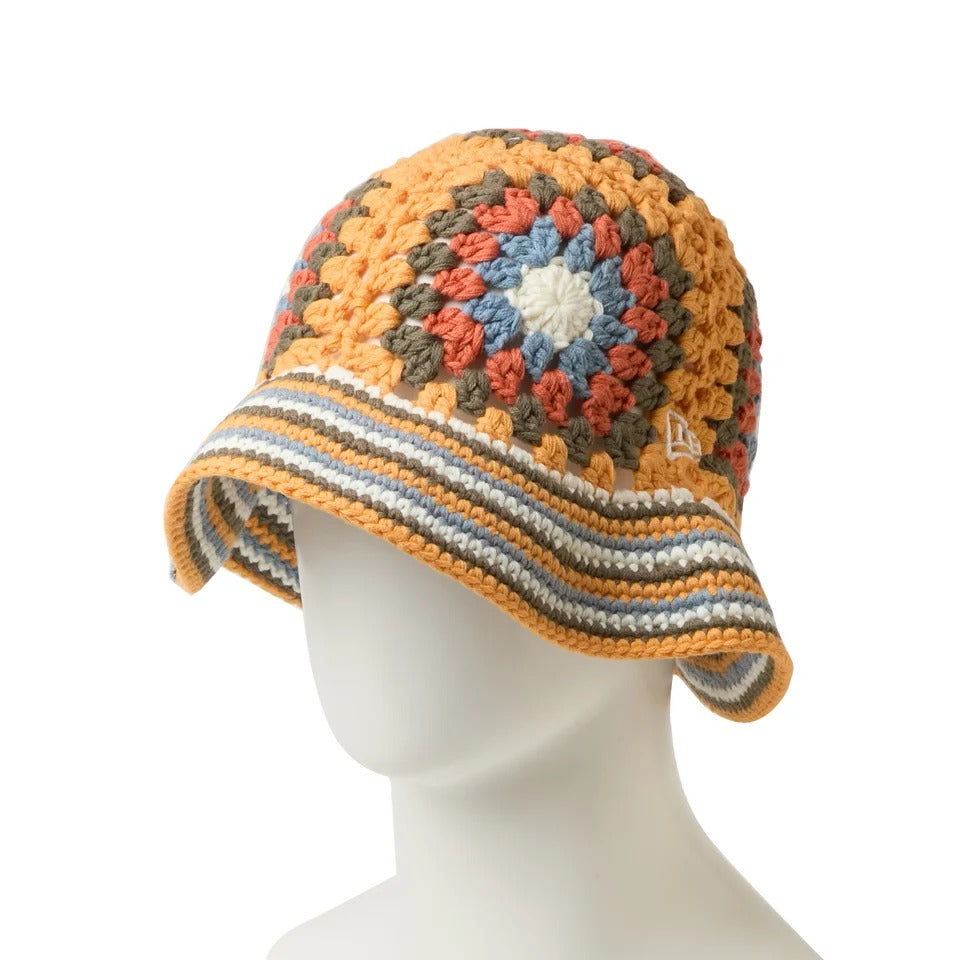 NEW ERA -  CROCHET KNIT BUCKET EXPLORER SEAN WOTHERSPOON TANGO ORANGE【15156374】
