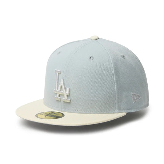 NEW ERA - 59FIFTY POWERED BY GORO (MIN-NANO) LOS ANGELES DODGERS SNOW GRAY / CHROME【15175515】