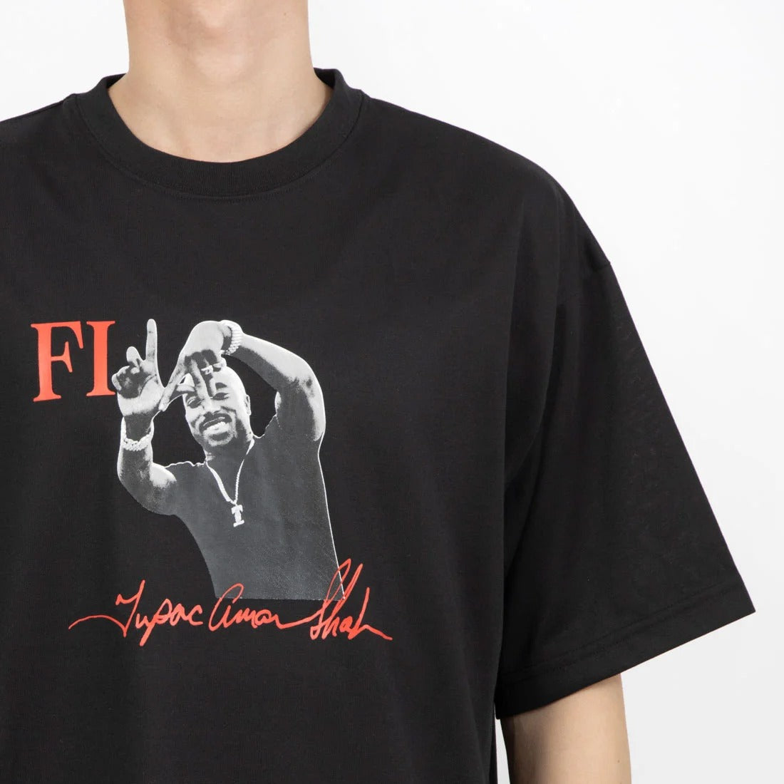 FILA - S/S PHOTO TEE02 BLACK【SM6SAU702-BK0】