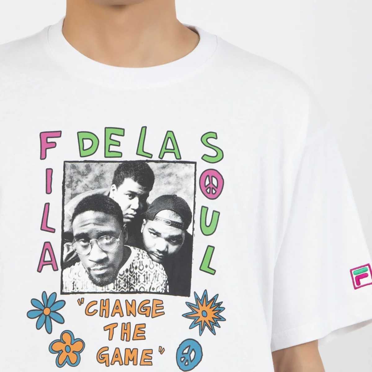 DE LA SOUL×FILA - PHOTO TEE WHITE【SM6FAU705】