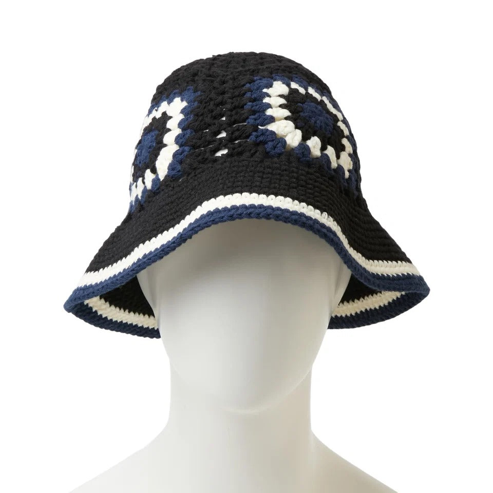 NEW ERA - CROCHET KNIT EXPLORER BLACK/CHROME/BLUE【15136931 】