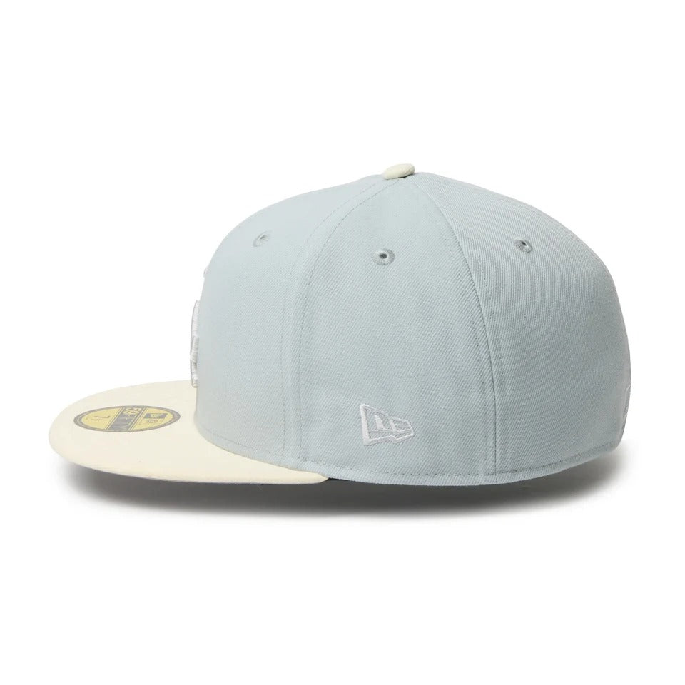NEW ERA - 59FIFTY POWERED BY GORO (MIN-NANO) LOS ANGELES DODGERS SNOW GRAY / CHROME【15175515】
