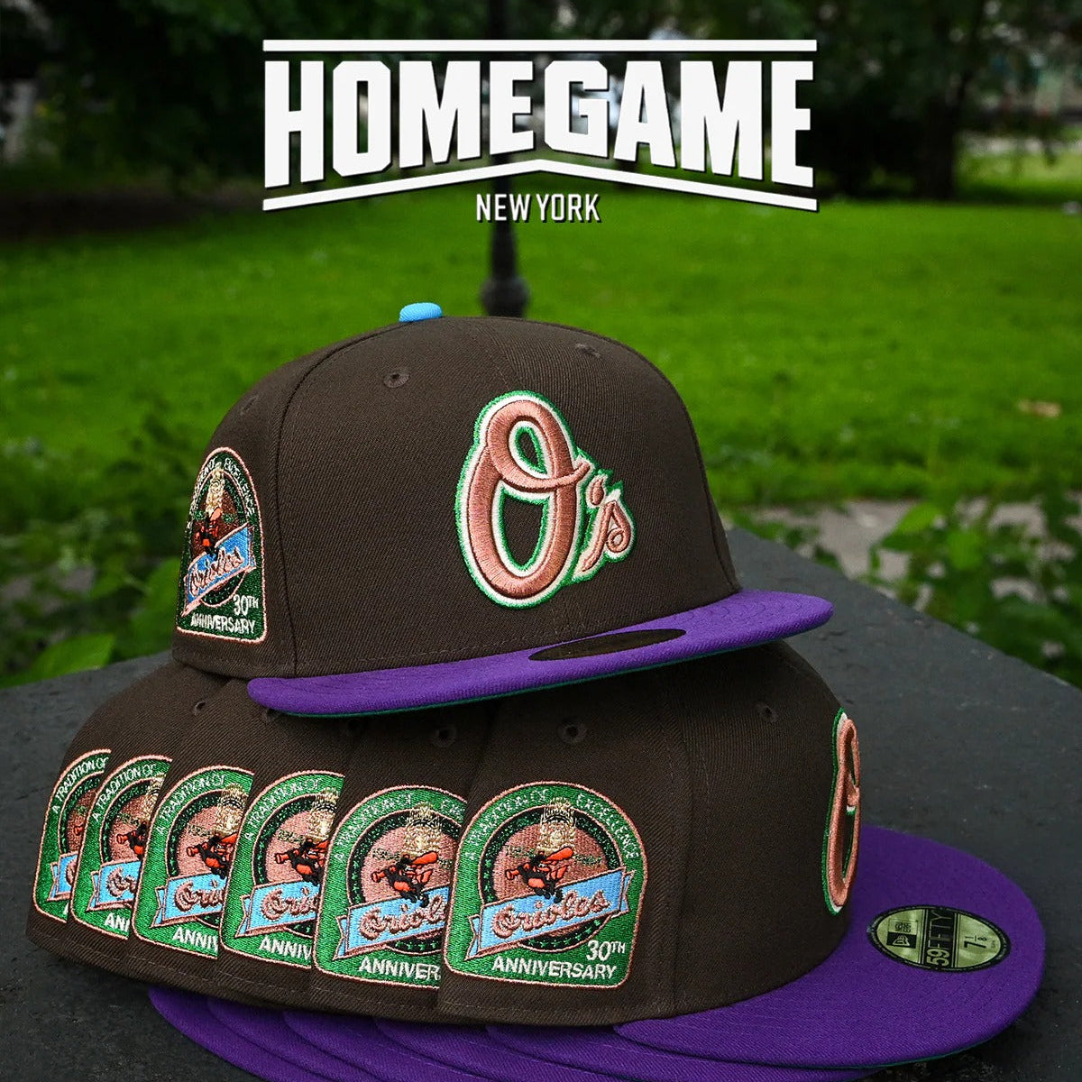 NEW ERA - Baltimore Orioles 30th Anniversary 59Fifty Walnut/True Purple
