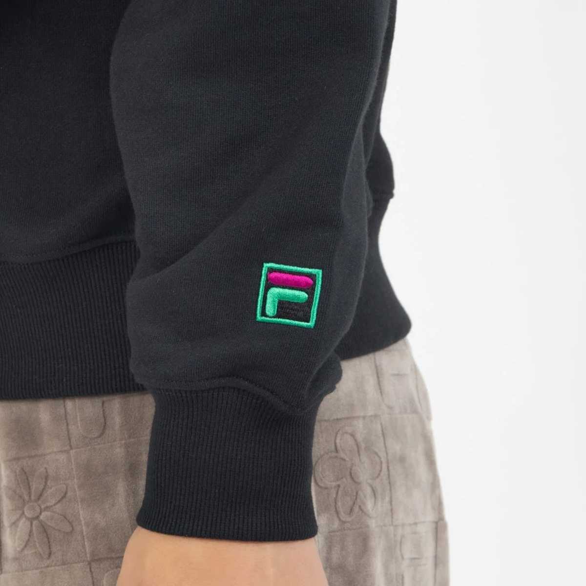 DE LA SOUL×FILA - SWEAT SHIRT BLACK【SM6FBU704】