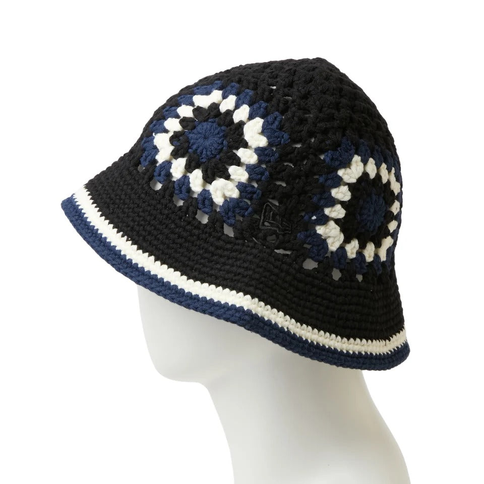 NEW ERA - CROCHET KNIT EXPLORER BLACK/CHROME/BLUE【15136931 】