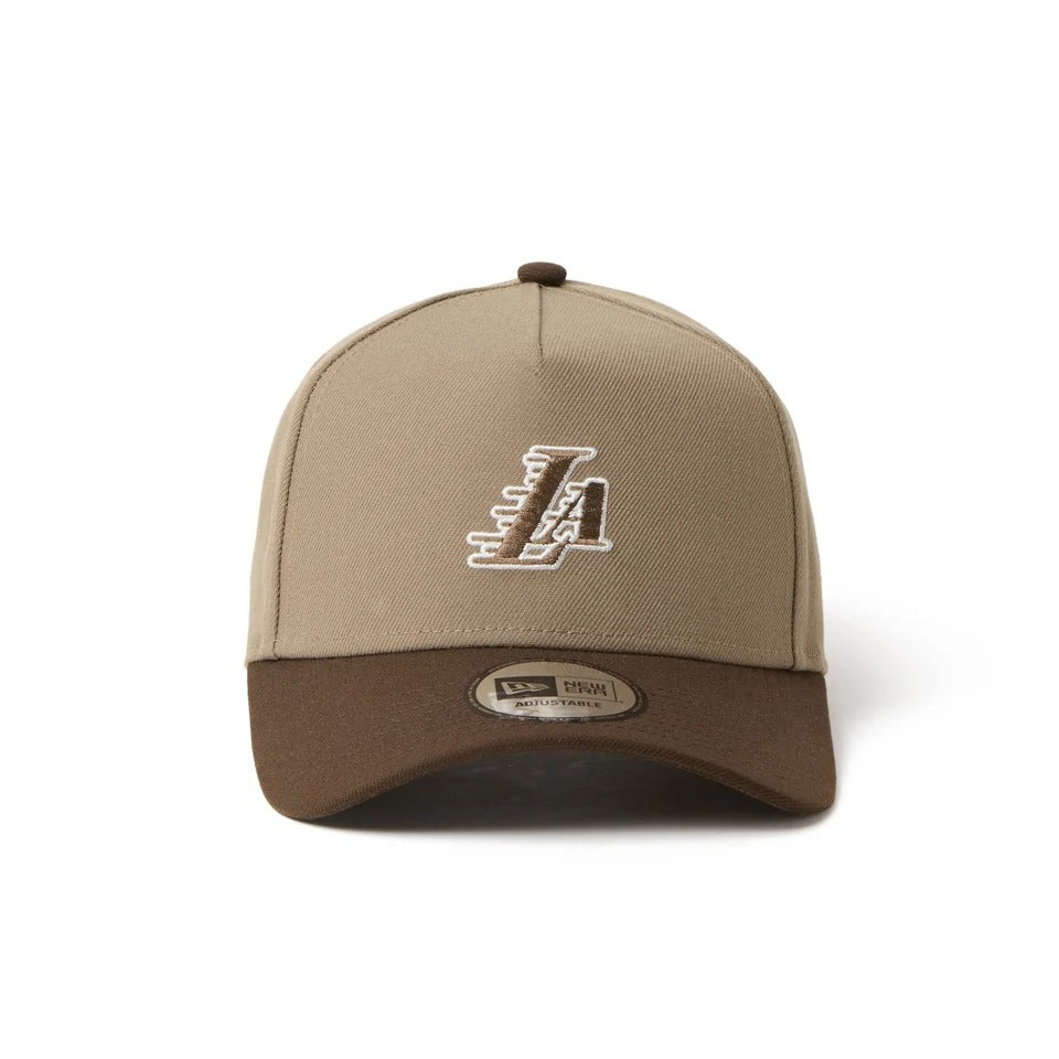 NEW ERA - Los Angeles Lakers 9FORTY A-Frame NBA KHAKI/WALNUT【15137135】