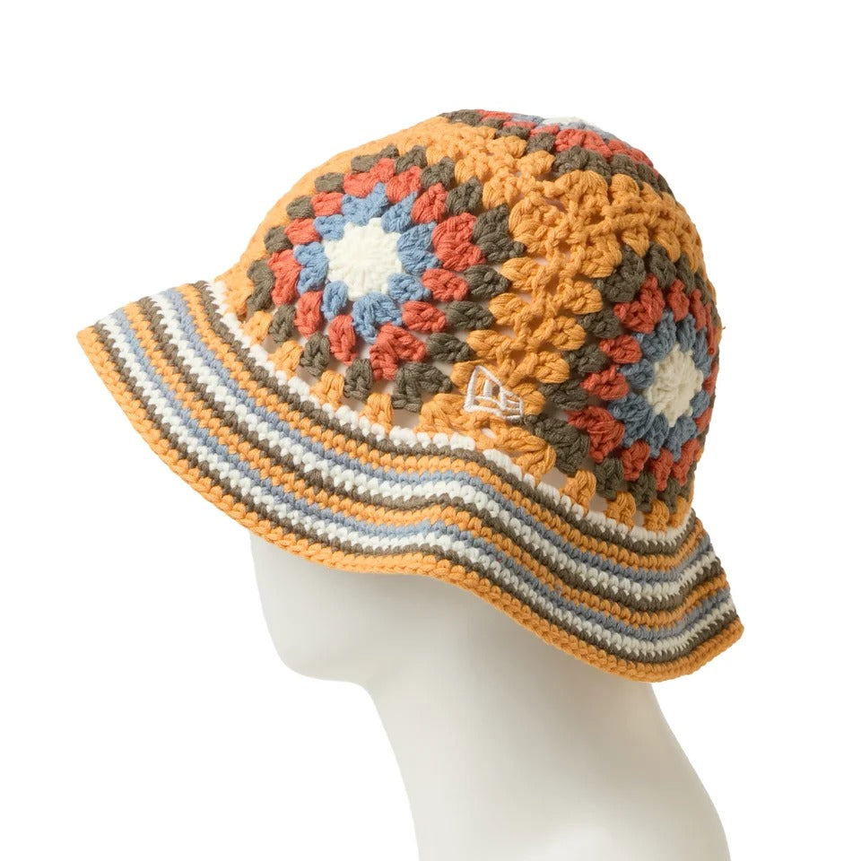 NEW ERA -  CROCHET KNIT BUCKET EXPLORER SEAN WOTHERSPOON TANGO ORANGE【15156374】
