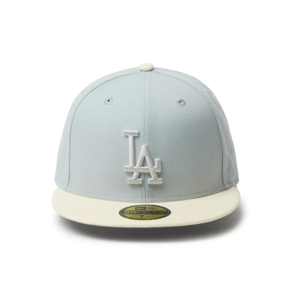NEW ERA - 59FIFTY POWERED BY GORO (MIN-NANO) LOS ANGELES DODGERS SNOW GRAY / CHROME【15175515】