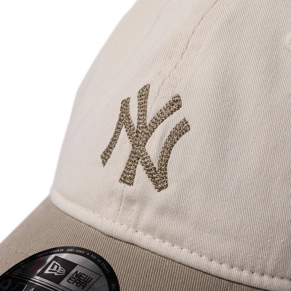 NEW ERA New York Yankees - 9TWENTY MLB Chain Stitch IVORY/PEBBLE【14668017】