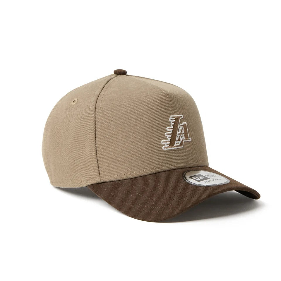 NEW ERA - Los Angeles Lakers 9FORTY A-Frame NBA KHAKI/WALNUT【15137135】