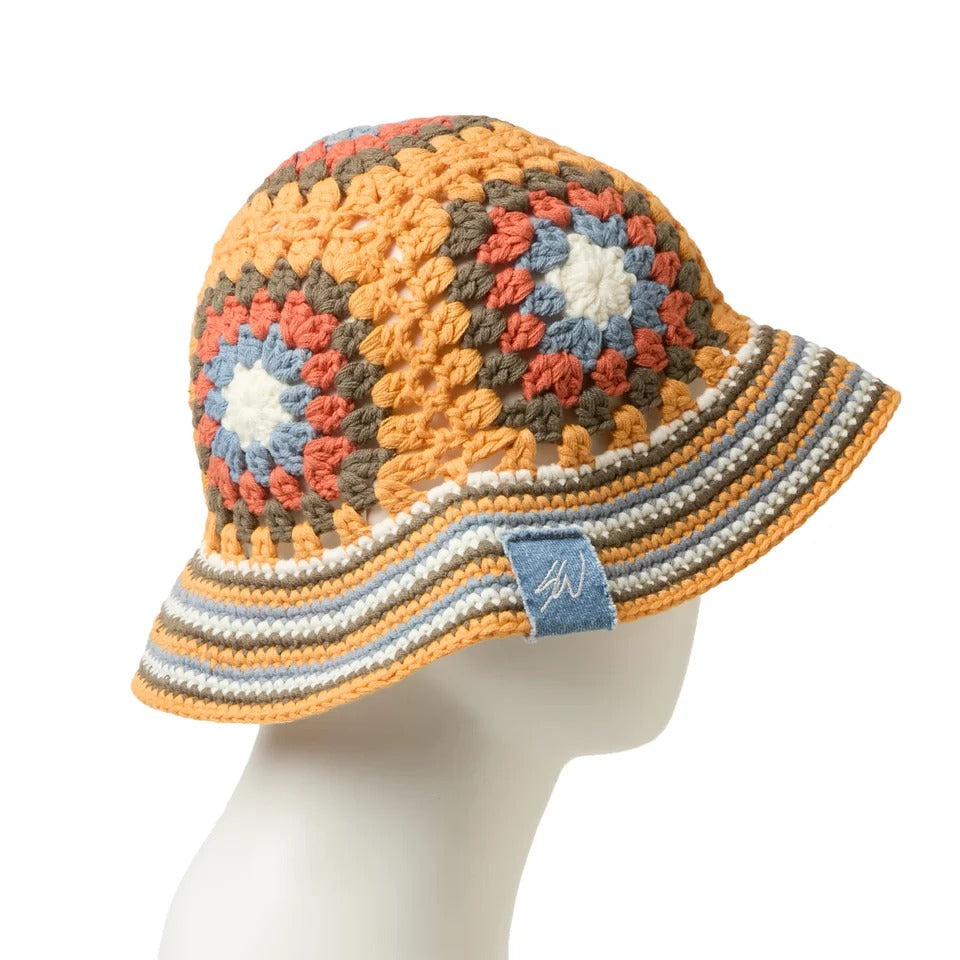 NEW ERA -  CROCHET KNIT BUCKET EXPLORER SEAN WOTHERSPOON TANGO ORANGE【15156374】