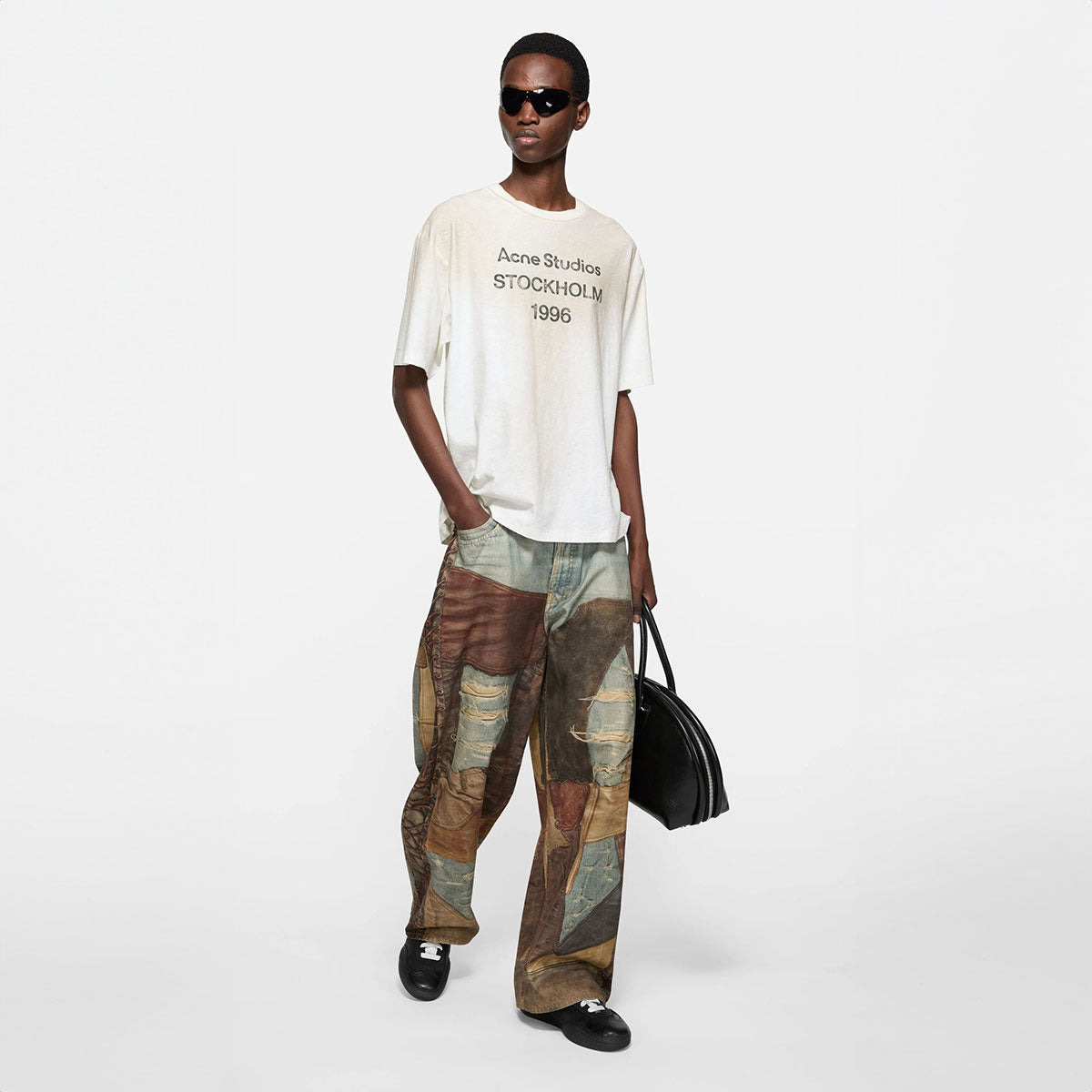 Acne Studios - LOGO T-SHIRTS Dusty White 【FN-UX-TSHI000013】