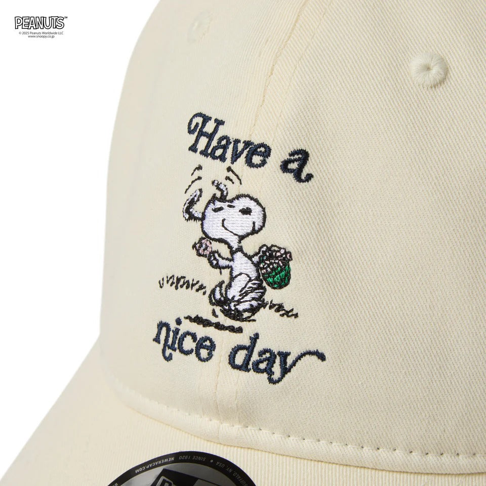 NEW ERA PEANUTS - 9THIRTY HAVE A NICE DAY CHROME WHITE 【14682587】