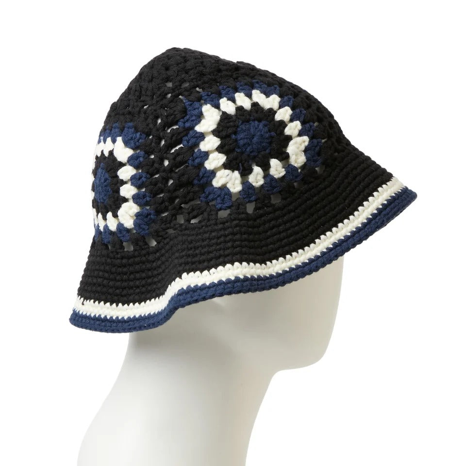 NEW ERA - CROCHET KNIT EXPLORER BLACK/CHROME/BLUE【15136931 】