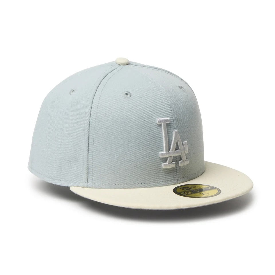 NEW ERA - 59FIFTY POWERED BY GORO (MIN-NANO) LOS ANGELES DODGERS SNOW GRAY / CHROME【15175515】