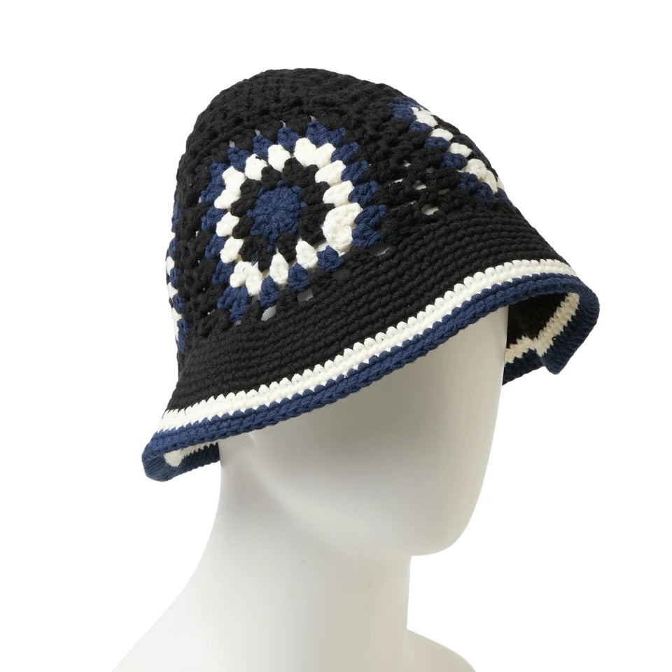 NEW ERA - CROCHET KNIT EXPLORER BLACK/CHROME/BLUE【15136931 】