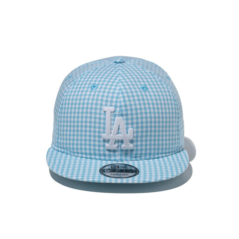 NEW ERA Los Angeles Dodgers - 9FIFTY Soft Buckram Father's Day CHECK LIGHT BLUE【15146310】