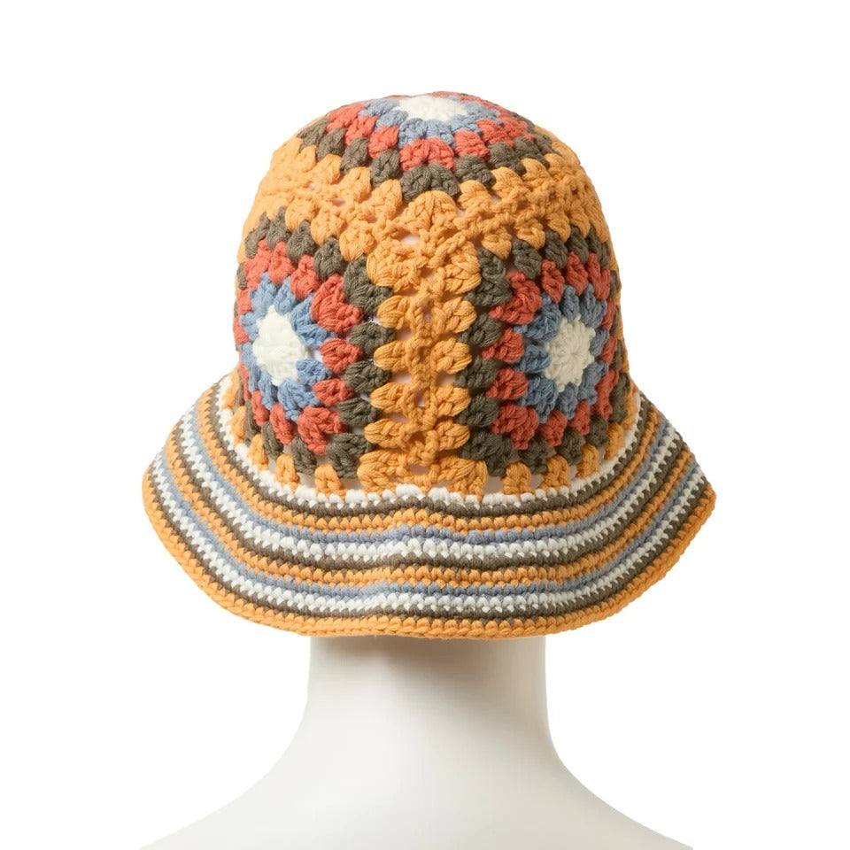 NEW ERA -  CROCHET KNIT BUCKET EXPLORER SEAN WOTHERSPOON TANGO ORANGE【15156374】