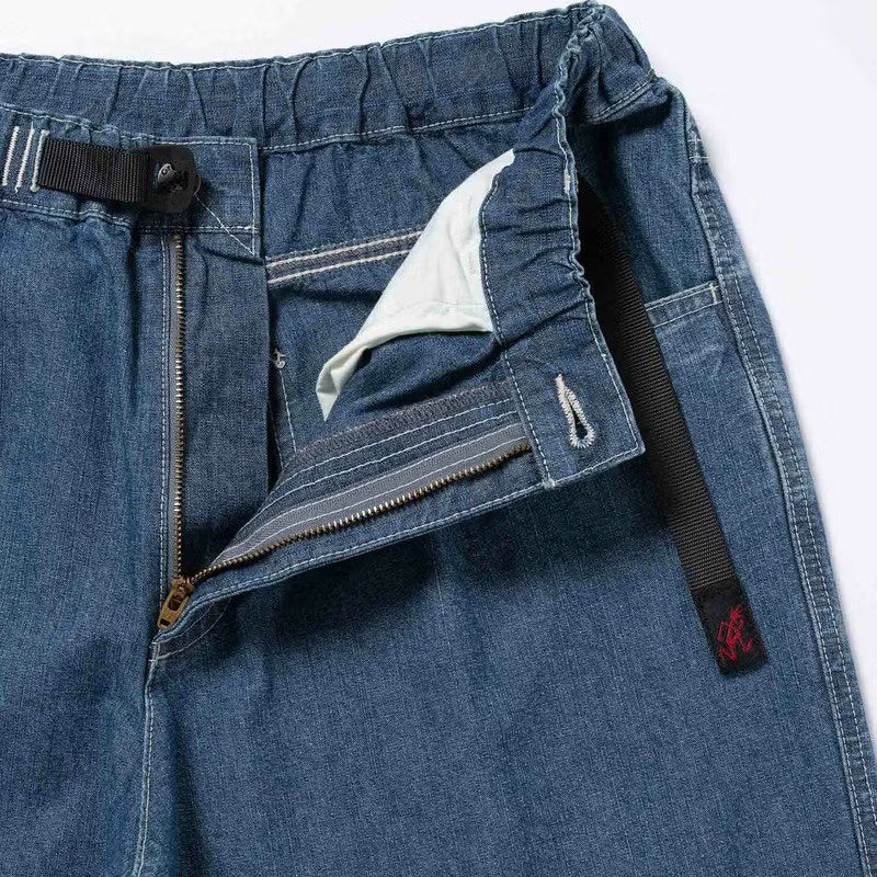 Gramicci - JAPANESE CHAMBRAY DOUBLE KNEE BLUE【G6SM-P015】