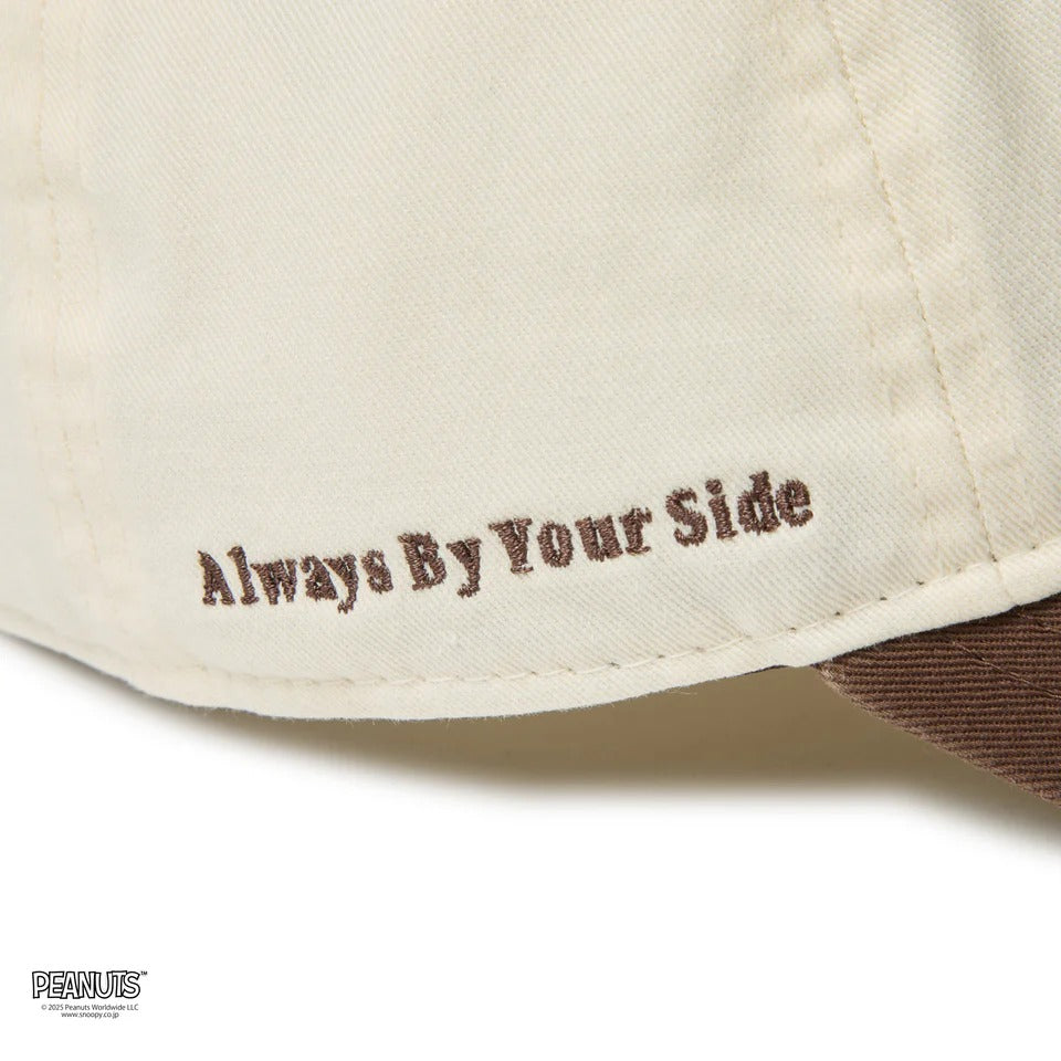 NEW ERA PEANUTS - 9TWENTY SNOOPY WITH BRO CHROME WHITE/WALNUT【14682618】